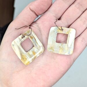 Gold And Neutral Tone Earrings